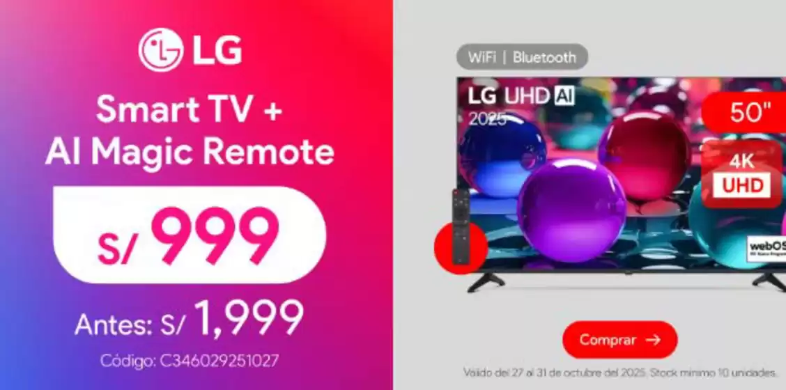 Catálogo Hiraoka | Smart TV+ AI MAgic remote | 2025-10-31T00:00:00.000Z - 2025-10-31T00:00:00.000Z