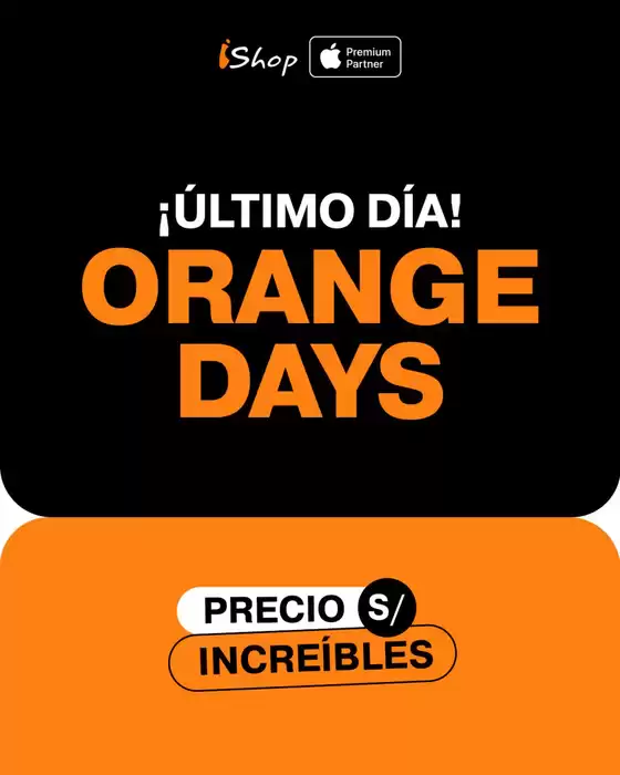 Catálogo iShop | Orange Days  | 2025-10-31T00:00:00.000Z - 2025-10-31T00:00:00.000Z