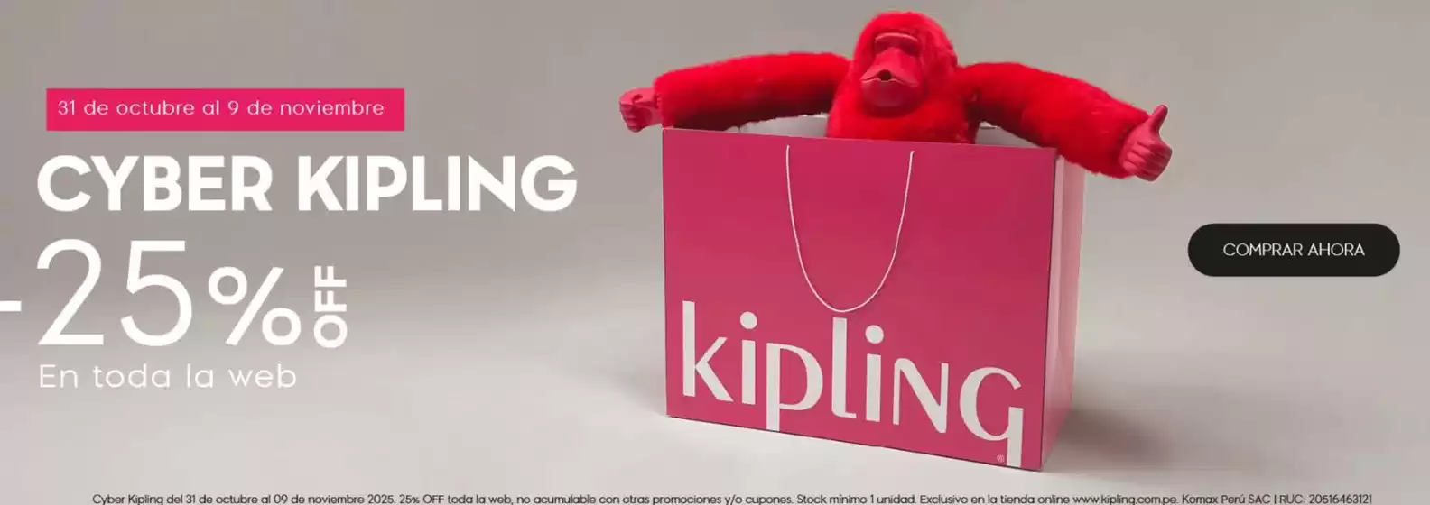 Catálogo Kipling en Cusco | Cyber Kipling | 2025-10-31T00:00:00.000Z - 2025-11-09T00:00:00.000Z