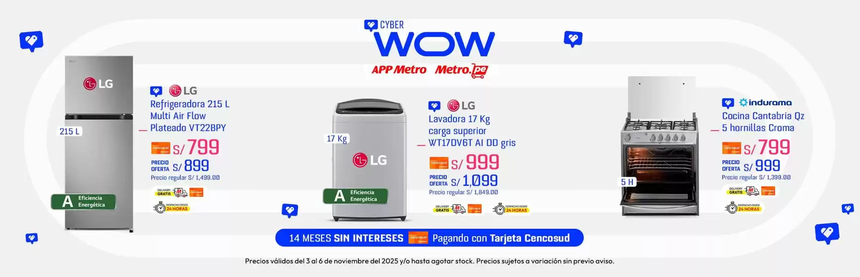 Catálogo Metro en Chiclayo | Catálogo Metro | 2025-11-03T00:00:00.000Z - 2025-11-06T00:00:00.000Z