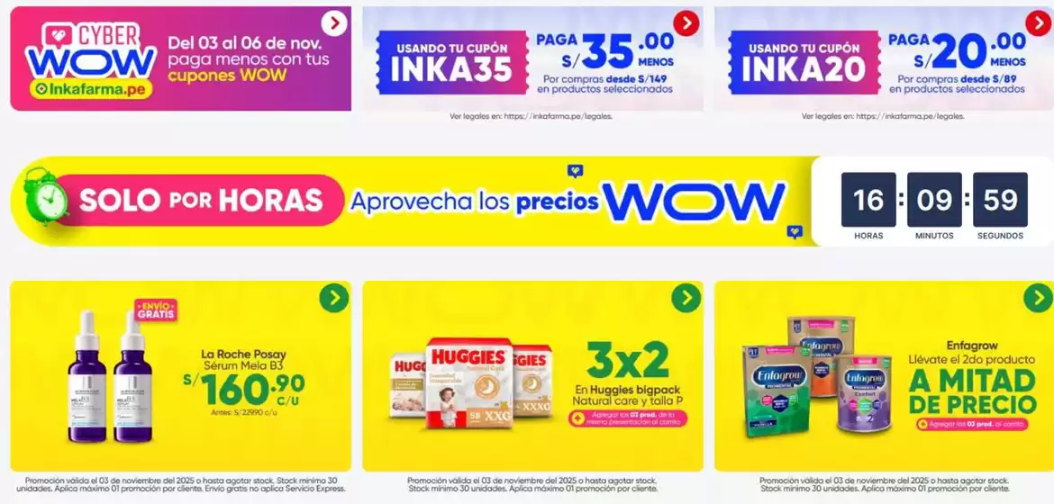 Catálogo InkaFarma | Cyber WOW | 2025-11-03T00:00:00.000Z - 2025-11-06T00:00:00.000Z