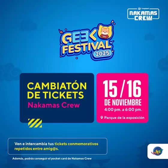 Catálogo CinePlanet | Cambiation de tickets  | 2025-11-03T00:00:00.000Z - 2025-11-16T00:00:00.000Z