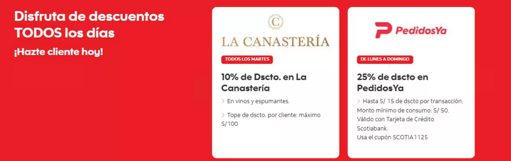 Difruta Dscto todos los dias!