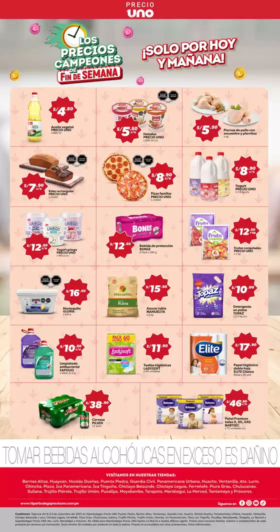 Catálogo Hiperbodega Precio Uno | Catálogo Hiperbodega Precio Uno. | 2025-11-08T00:00:00.000Z - 2025-11-09T00:00:00.000Z