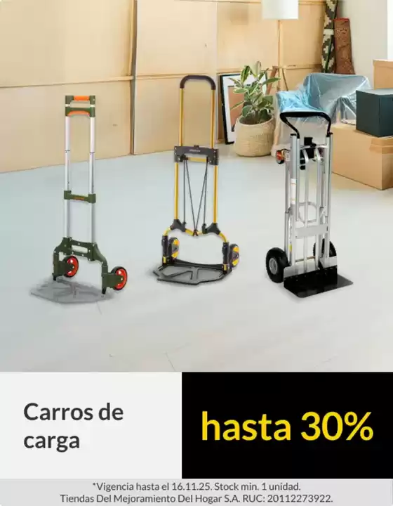 Catálogo Sodimac en Sullana | Ofertas principales para todos los cazadores de gangas | 2025-11-11T00:00:00.000Z - 2025-11-16T00:00:00.000Z