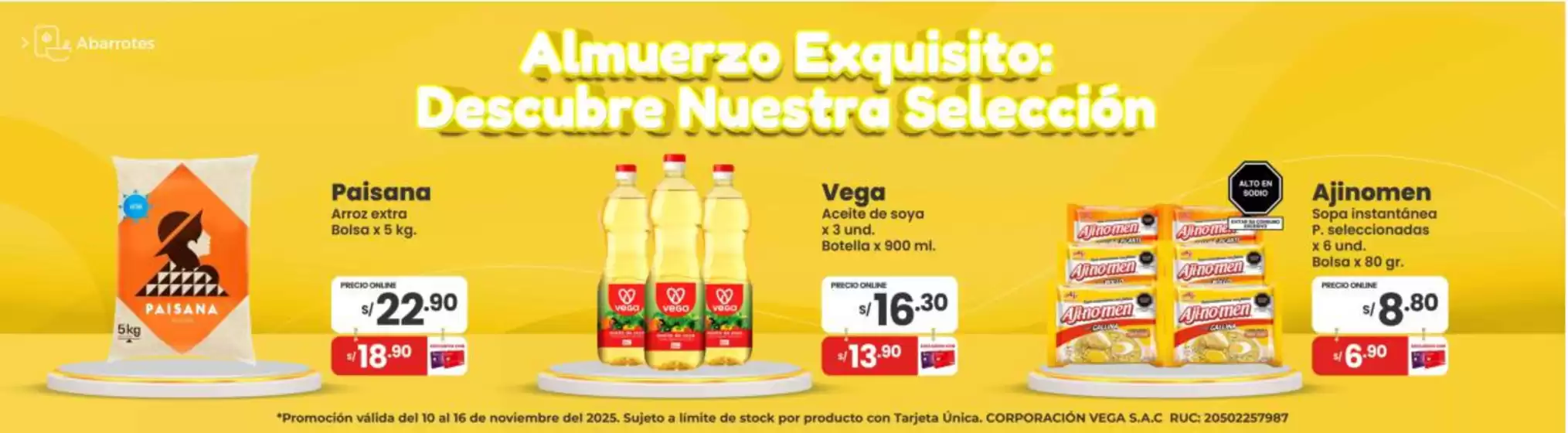 Catálogo Vega | Promociones actuales | 2025-11-10T00:00:00.000Z - 2025-11-16T00:00:00.000Z