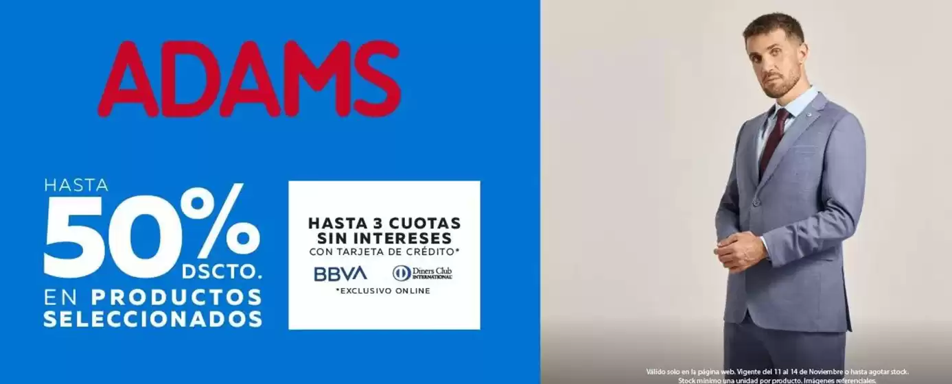 Catálogo Adams | Hasta 50%dscto  | 2025-11-11T00:00:00.000Z - 2025-11-14T00:00:00.000Z