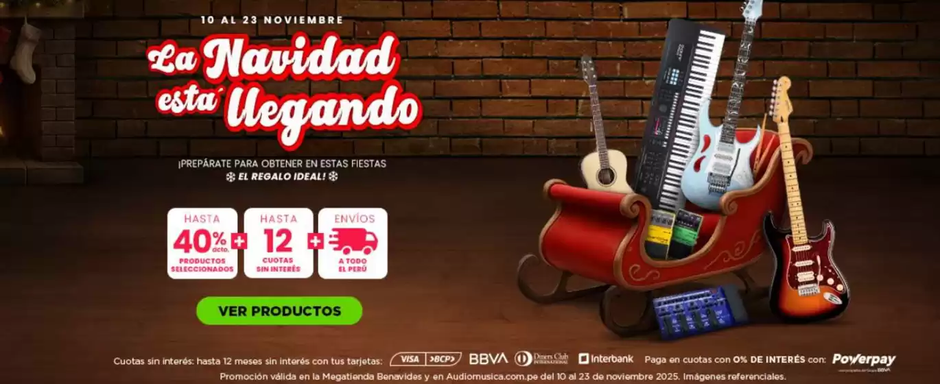 Catálogo Audiomusica | La navidad esta llegando  | 2025-11-12T00:00:00.000Z - 2025-11-23T00:00:00.000Z
