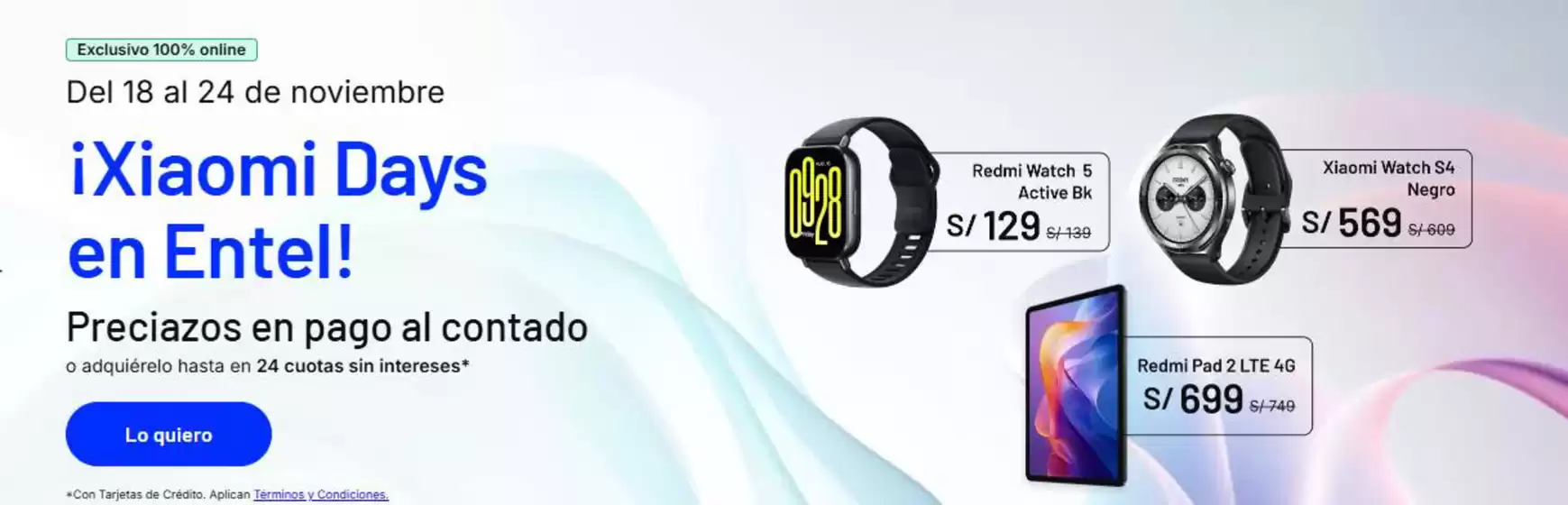 Catálogo Entel | Xiaomi Days en Entel! | 2025-11-19T00:00:00.000Z - 2025-11-24T00:00:00.000Z