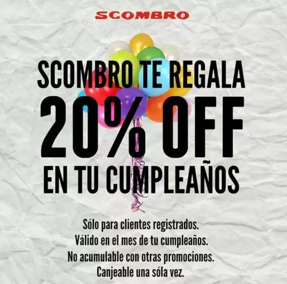 Catálogo Scombro | Scombro te regala 20%off  | 2025-11-20T00:00:00.000Z - 2025-12-05T00:00:00.000Z