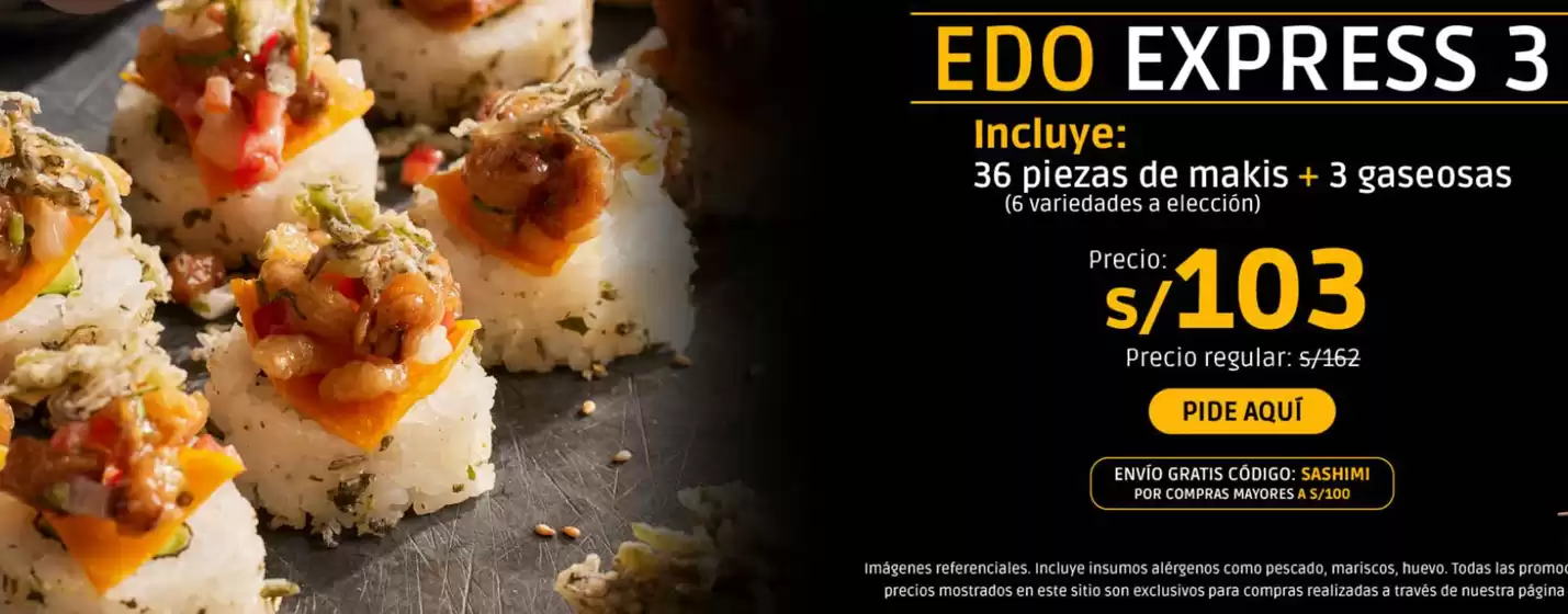 Catálogo Edo Sushi Bar | Sushi promos | 2025-11-21T00:00:00.000Z - 2025-12-20T00:00:00.000Z