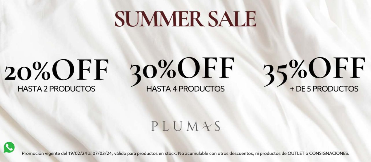 Catálogo Plumas | Summer Sale  | 2024-02-19T00:00:00.000Z - 2024-03-07T00:00:00.000Z