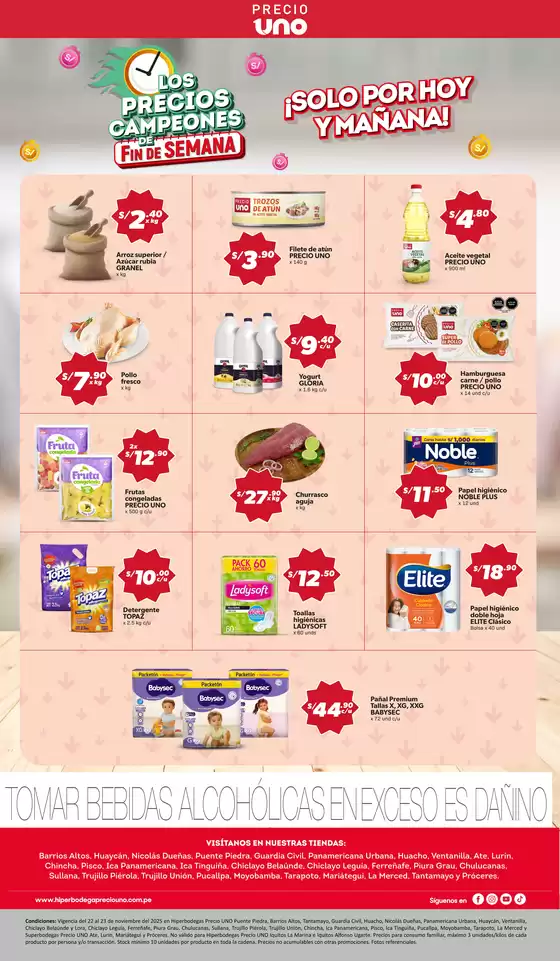 Catálogo Hiperbodega Precio Uno | Catálogo Hiperbodega Precio Uno. | 2025-11-22T00:00:00.000Z - 2025-11-23T00:00:00.000Z