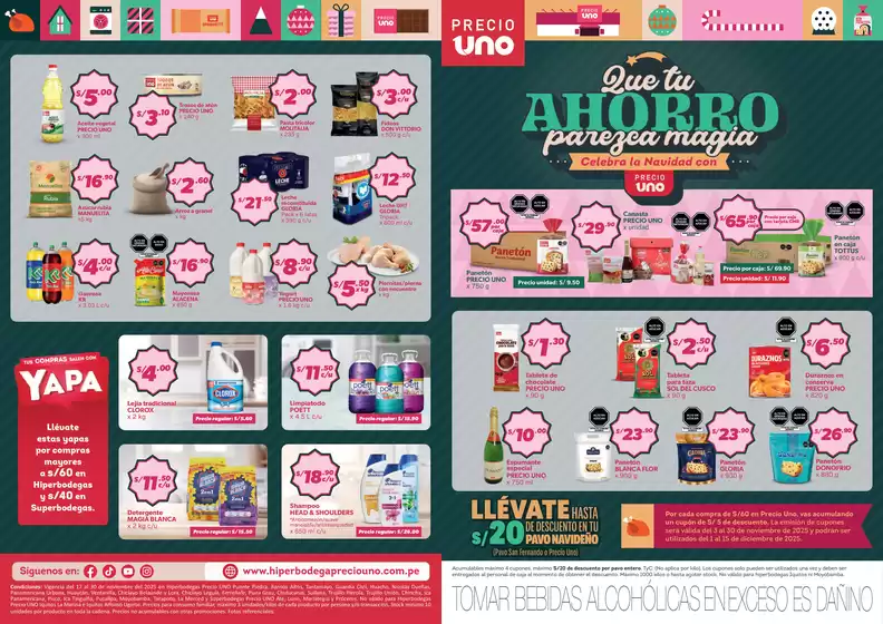Catálogo Hiperbodega Precio Uno | Ofertas y gangas exclusivas | 2025-11-17T00:00:00.000Z - 2025-12-15T00:00:00.000Z