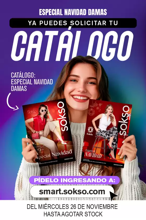 Catálogo Sokso | PREVENTA ESPACIAL NAVIDAD DAMAS | 2025-12-01T00:00:00.000Z - 2026-01-06T00:00:00.000Z