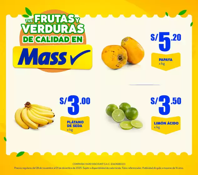 Catálogo Mass | DEL CAMPO A TU BARRIO | 2025-11-28T00:00:00.000Z - 2025-12-01T00:00:00.000Z