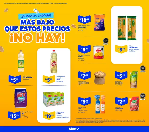 Catálogo Mass | Mas bajo que estos precios | 2025-12-02T00:00:00.000Z - 2025-12-04T00:00:00.000Z