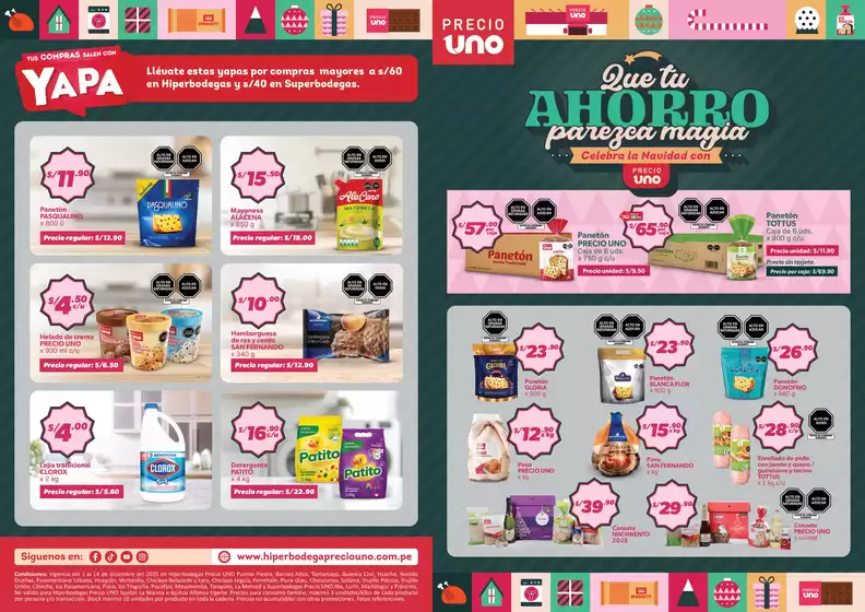 Catálogo Hiperbodega Precio Uno | Catálogo Hiperbodega Precio Uno. | 2025-12-01T00:00:00.000Z - 2025-12-14T00:00:00.000Z