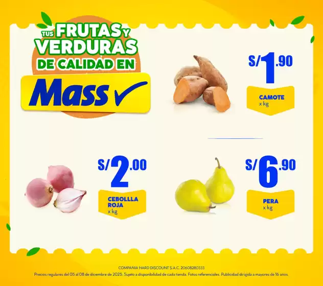 Catálogo Mass | DEL CAMPO A TU BARRIO | 2025-12-05T00:00:00.000Z - 2025-12-08T00:00:00.000Z