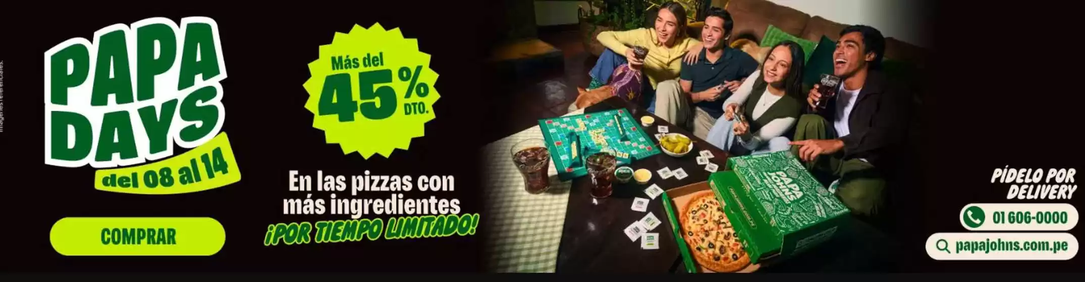 Catálogo Papa John's | Papa Days | 2025-12-10T00:00:00.000Z - 2025-12-14T00:00:00.000Z