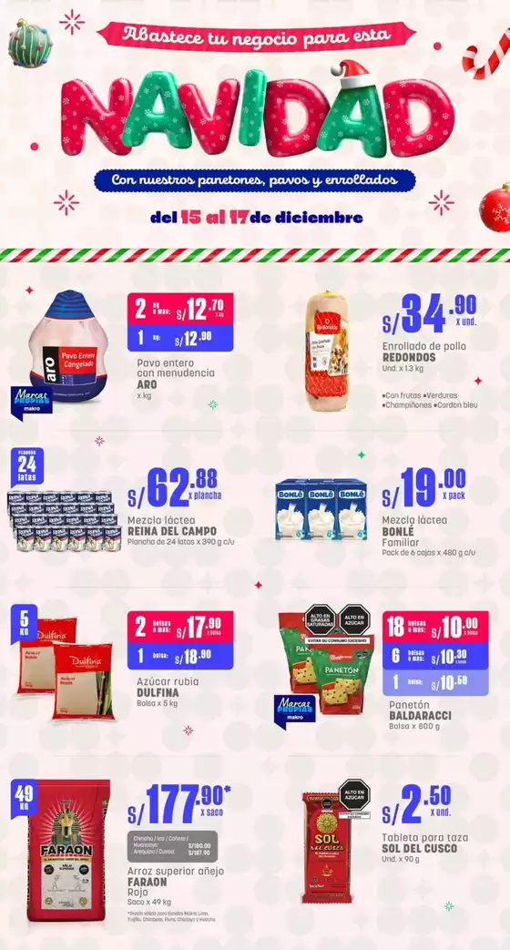 Catálogo Makro | Volante Navideño P#2 | 2025-12-15T00:00:00.000Z - 2025-12-17T00:00:00.000Z