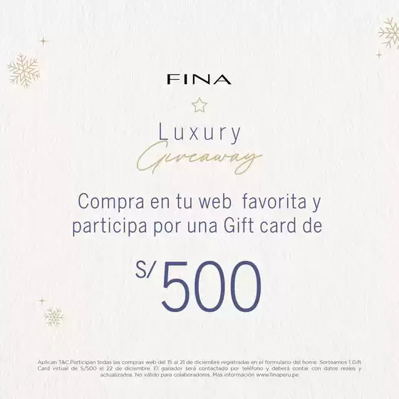 Catálogo Fina Perú | Luxury Giveaway  | 2025-12-16T00:00:00.000Z - 2025-12-22T00:00:00.000Z