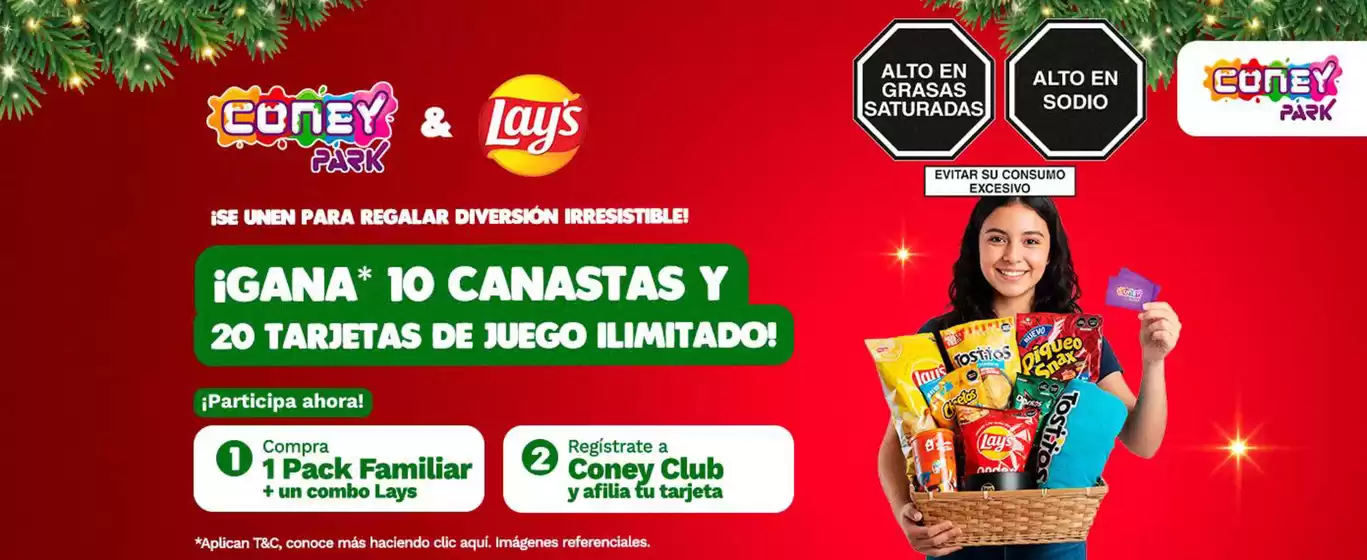 Catálogo Coney Park en Cusco | Gana 10 canastas y 20 tarjetas de juego ilimitado | 2025-12-17T00:00:00.000Z - 2025-12-31T00:00:00.000Z
