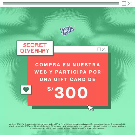Catálogo Milk Blues | Secret Giveaway | 2025-12-19T00:00:00.000Z - 2025-12-22T00:00:00.000Z