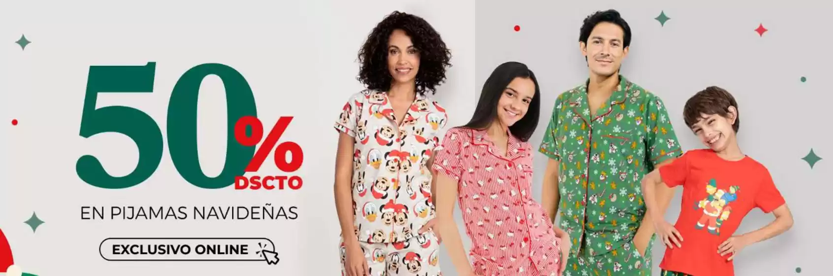 Catálogo Kayser | 50% de dscto en pijamas navidenas  | 2025-12-22T00:00:00.000Z - 2025-12-24T00:00:00.000Z