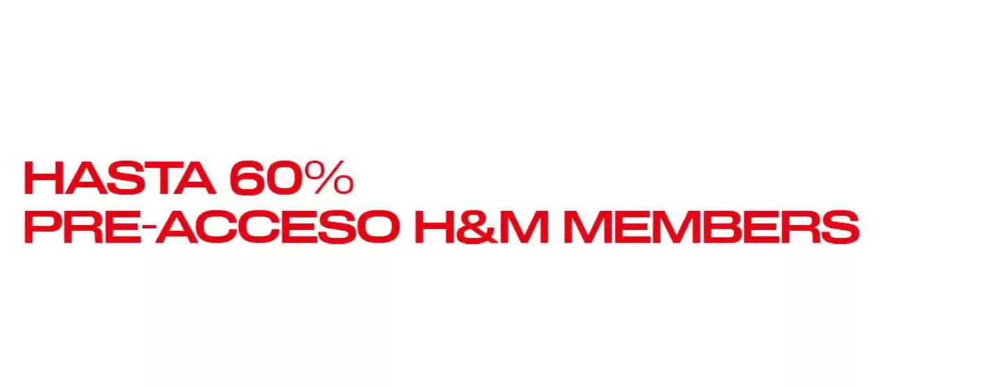 Catálogo H&M | Hasta 60% pre acceso  | 2025-12-24T00:00:00.000Z - 2026-01-18T00:00:00.000Z