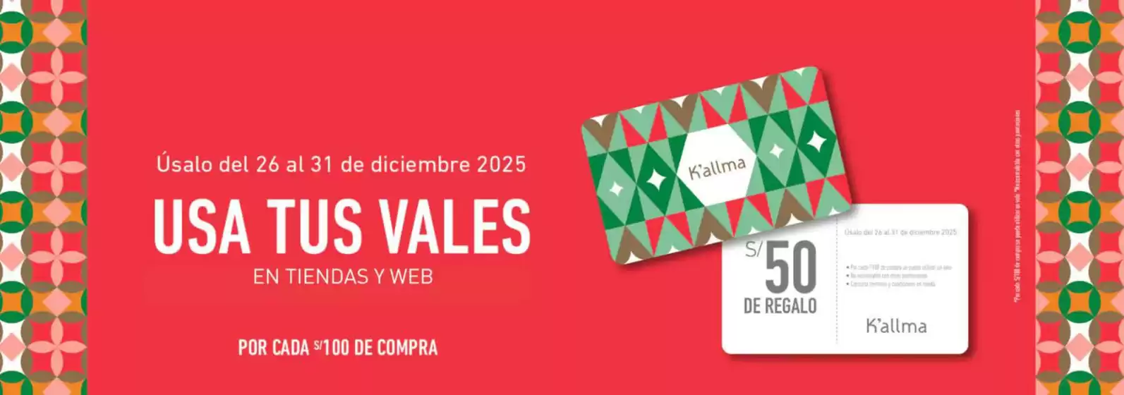 Catálogo K'Allma | Usa tus vales | 2025-12-30T00:00:00.000Z - 2025-12-31T00:00:00.000Z