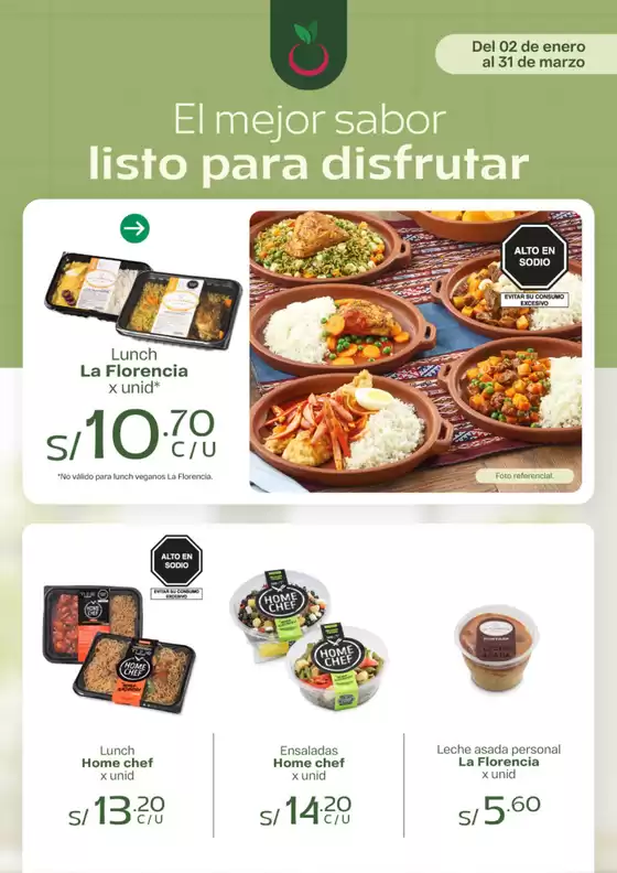 Catálogo Vivanda | ESPECIAL VOLANTE MENÚ DEL DÍA | 2026-01-02T00:00:00.000Z - 2026-03-31T00:00:00.000Z