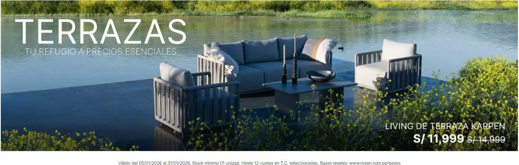 Catálogo Rosen | Terrazas tu refugio a precios esenciales | 2026-01-06T00:00:00.000Z - 2026-01-31T00:00:00.000Z
