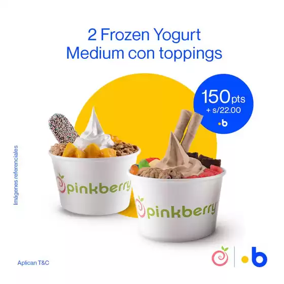 Catálogo Bonus | 2 frozen yogurt medium con toppings | 2026-01-08T00:00:00.000Z - 2026-01-29T00:00:00.000Z