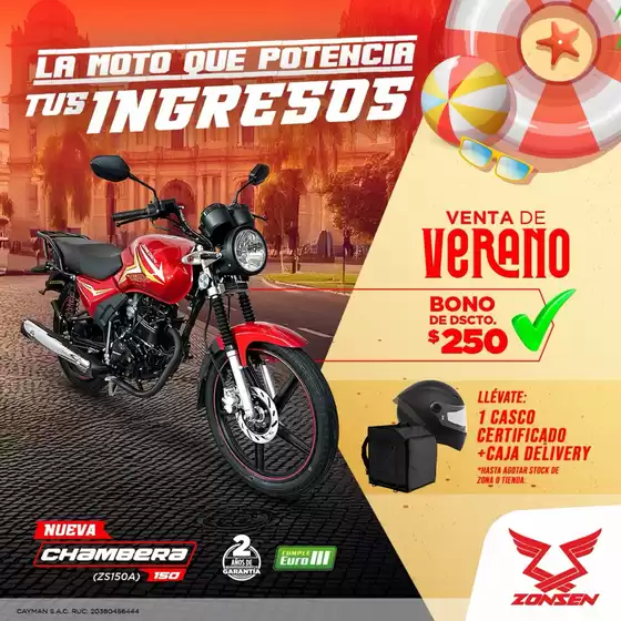 Catálogo Zongshen | Venta de verano | 2026-01-08T00:00:00.000Z - 2026-01-31T00:00:00.000Z