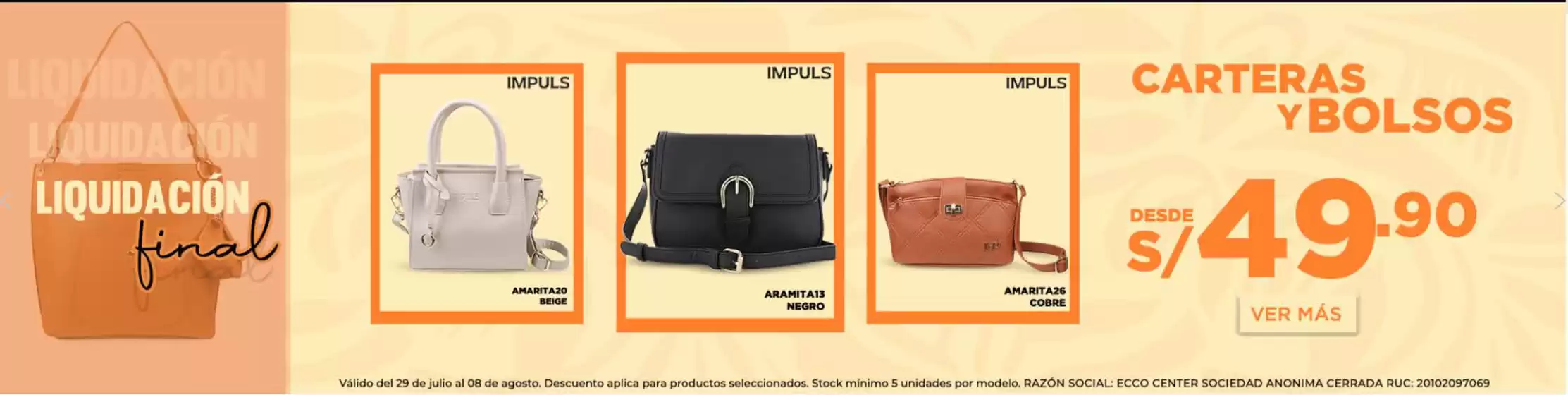 Catálogo Ecco | Liquidación final | 2024-08-01T00:00:00.000Z - 2024-08-08T00:00:00.000Z