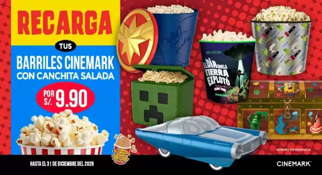 Catálogo Cinemark | Recarga tus barriles  | 2026-01-16T00:00:00.000Z - 2026-12-31T00:00:00.000Z