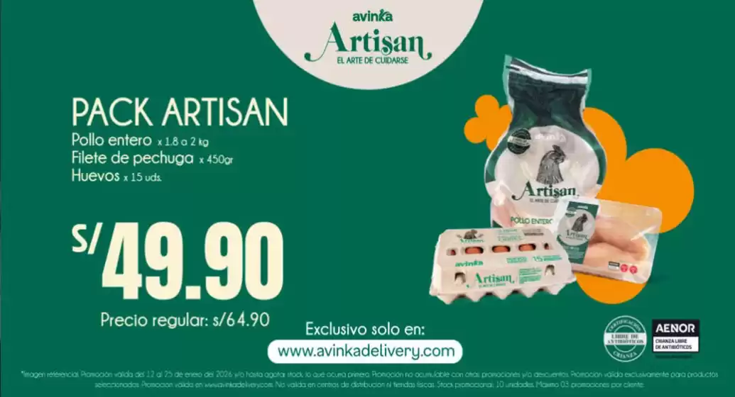 Catálogo Avinka | Pack Artisan | 2026-01-19T00:00:00.000Z - 2026-01-25T00:00:00.000Z