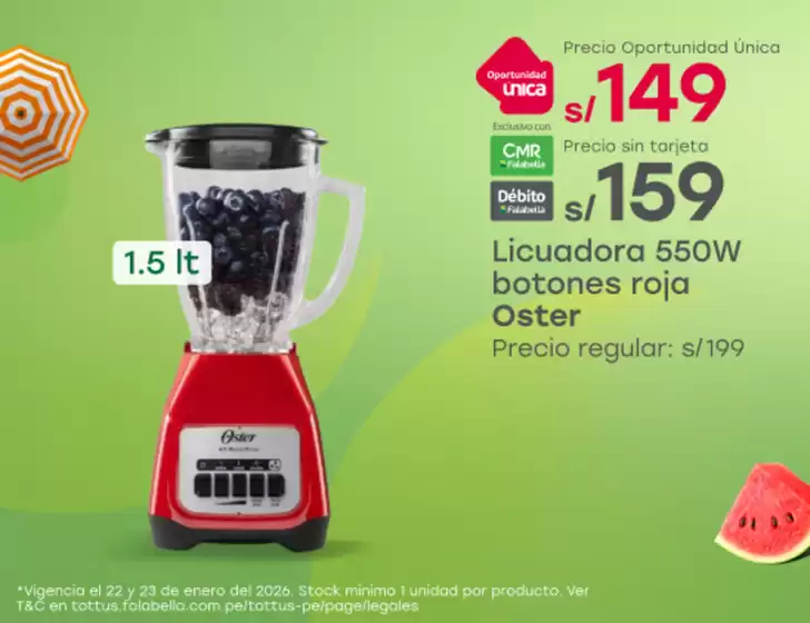 Catálogo Tottus | Ofertas y gangas exclusivas | 2026-01-22T00:00:00.000Z - 2026-01-23T00:00:00.000Z