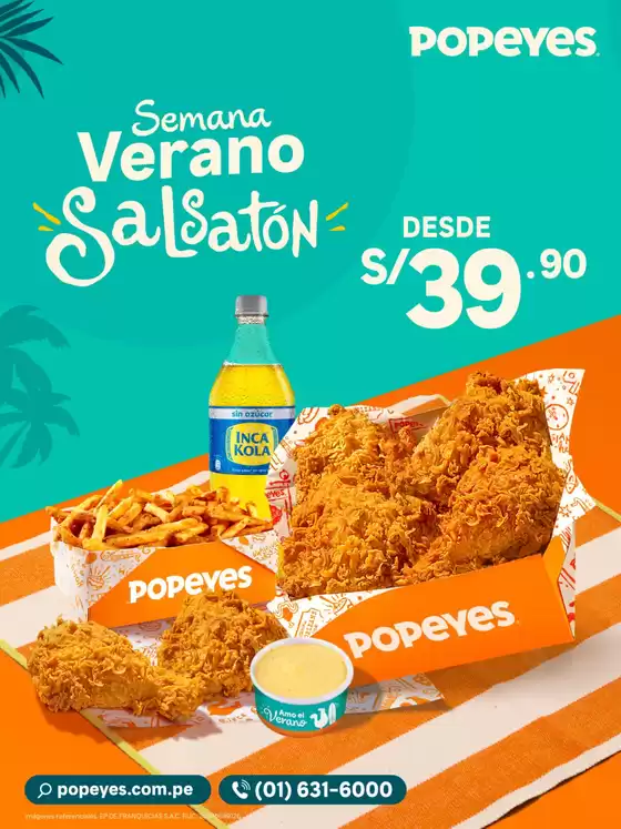 Catálogo Popeyes | Semana verano salsaton  | 2026-01-23T00:00:00.000Z - 2026-01-25T00:00:00.000Z