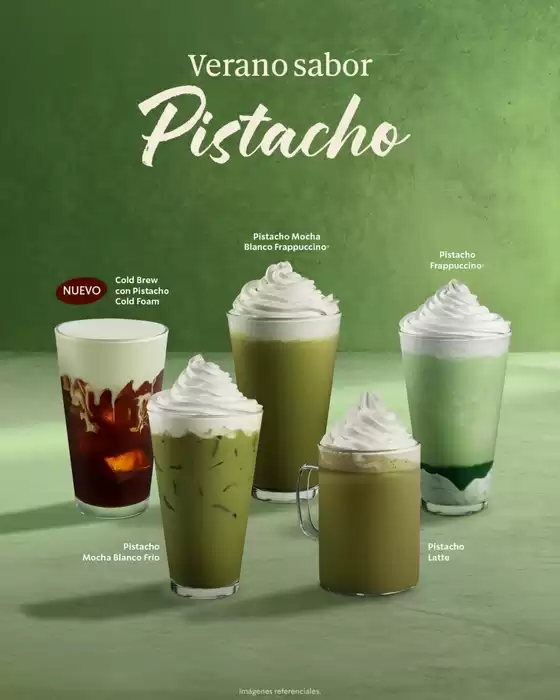 Catálogo Starbucks | Verano sabor Pistacho  | 2026-01-23T00:00:00.000Z - 2026-03-31T00:00:00.000Z
