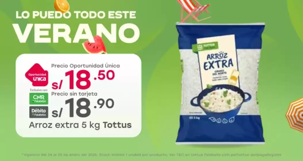Catálogo Tottus | Ofertas principales para todos los cazadores de gangas | 2026-01-24T00:00:00.000Z - 2026-01-25T00:00:00.000Z