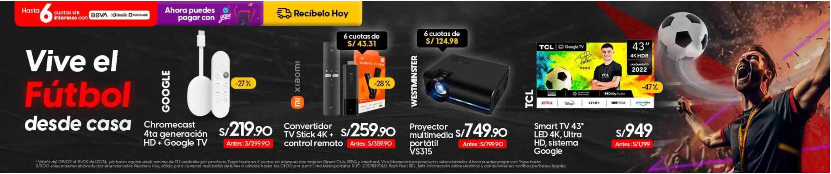 Catálogo Coolbox | Vive el Fútbol desde casa  | 2024-09-09T00:00:00.000Z - 2024-09-15T00:00:00.000Z