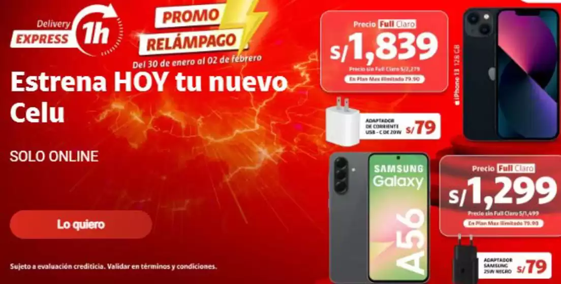 Catálogo Claro | Estrena hoy tu nuevo celu  | 2026-02-02T00:00:00.000Z - 2026-02-02T00:00:00.000Z