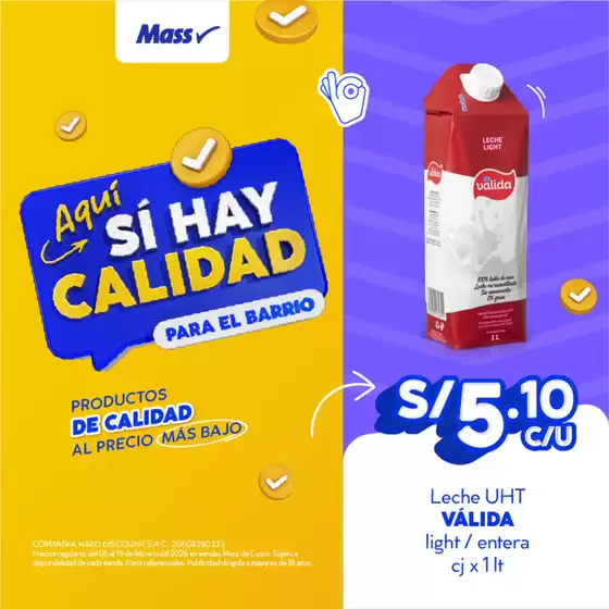 Catálogo Mass en Callao | MARCAS PROPIAS | 2026-02-06T00:00:00.000Z - 2026-02-19T00:00:00.000Z