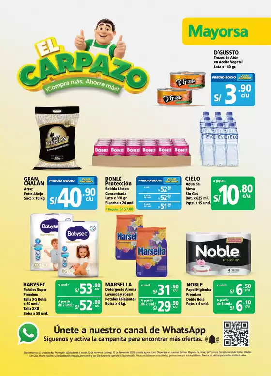 Catálogo Mayorsa en Callao | Excelente oferta para todos los clientes | 2026-02-12T00:00:00.000Z - 2026-02-15T00:00:00.000Z