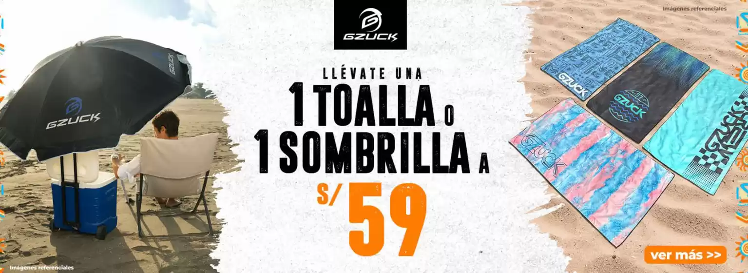 Catálogo Gzuck | Llevate una 1 toalla o 1 sombrilla  | 2026-02-11T00:00:00.000Z - 2026-02-28T00:00:00.000Z