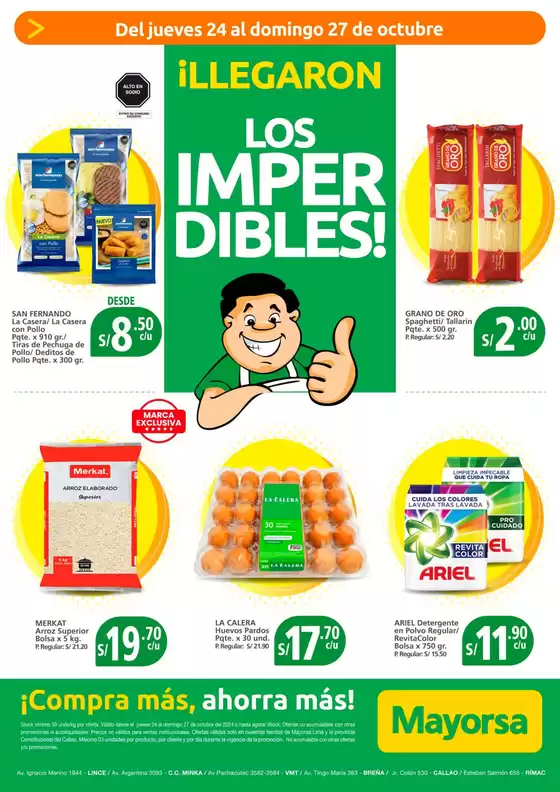 Catálogo Mayorsa | Llegaron los imperdibles  | 2024-10-24T00:00:00.000Z - 2024-10-27T00:00:00.000Z
