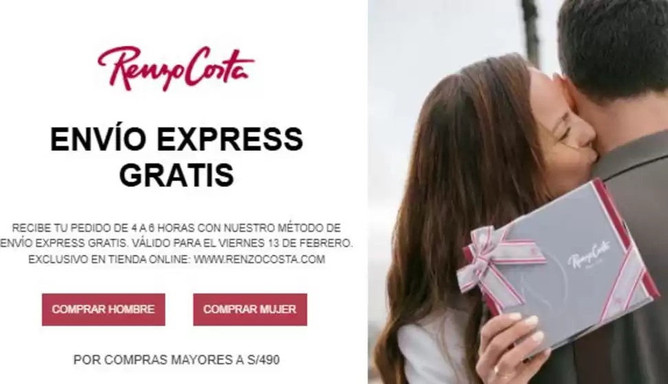 Catálogo Renzo Costa | Envio express gratis  | 2026-02-13T00:00:00.000Z - 2026-02-13T00:00:00.000Z