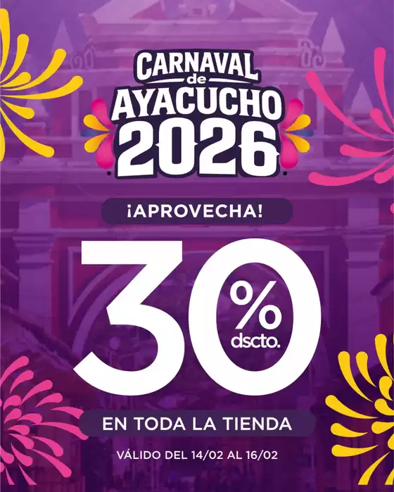 Catálogo TopItop | Carnaval de ayacucho | 2026-02-16T00:00:00.000Z - 2026-02-16T00:00:00.000Z